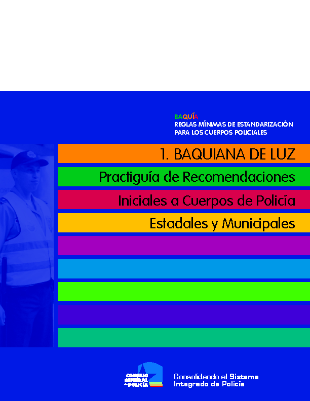 1 CONSEJO GENERAL DE POLICIA (2010) PRACTIGUIA recomendaciones iniciales Baquiana de Luz