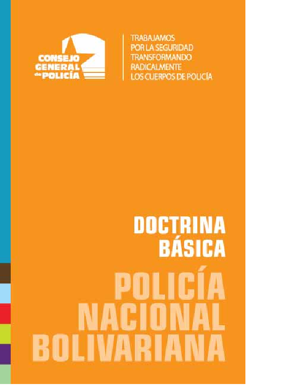 CONSEJO GENERAL DE POLICIAL doctrina basica DE LA PNB