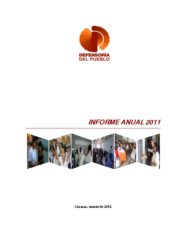 DEFENSORIA DEL PUEBLO (2012). Informe anual 2011